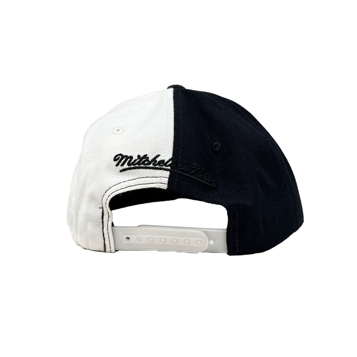 Edmonton Oilers Mitchell & Ness Split Crown Navy & White Snapback Hat