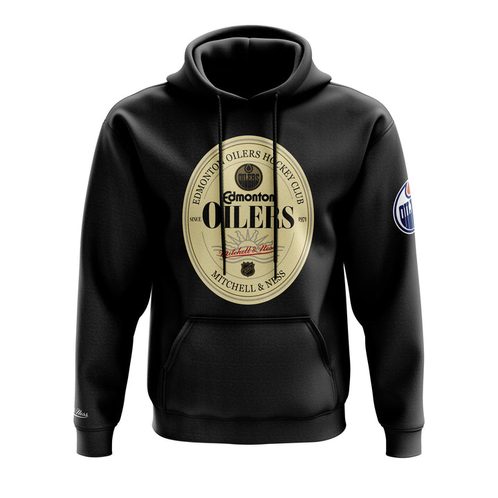 Edmonton Oilers Mitchell & Ness St. Patrick's Day Stout Black Hoodie