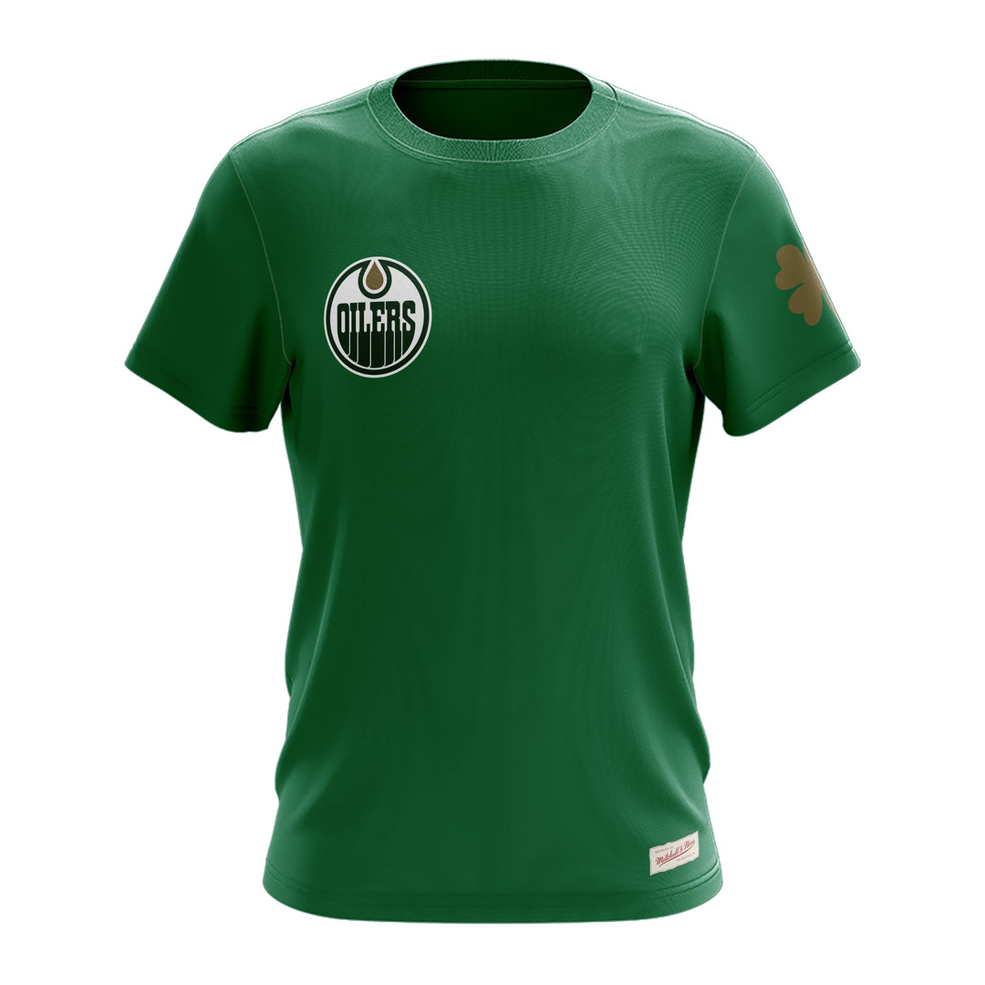 Edmonton Oilers Mitchell & Ness St. Patrick's Day Green Riverdance T-Shirt