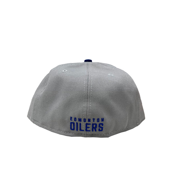 Edmonton Oilers New Era Tonal Grey & Royal Blue 59FIFTY Fitted Logo Hat