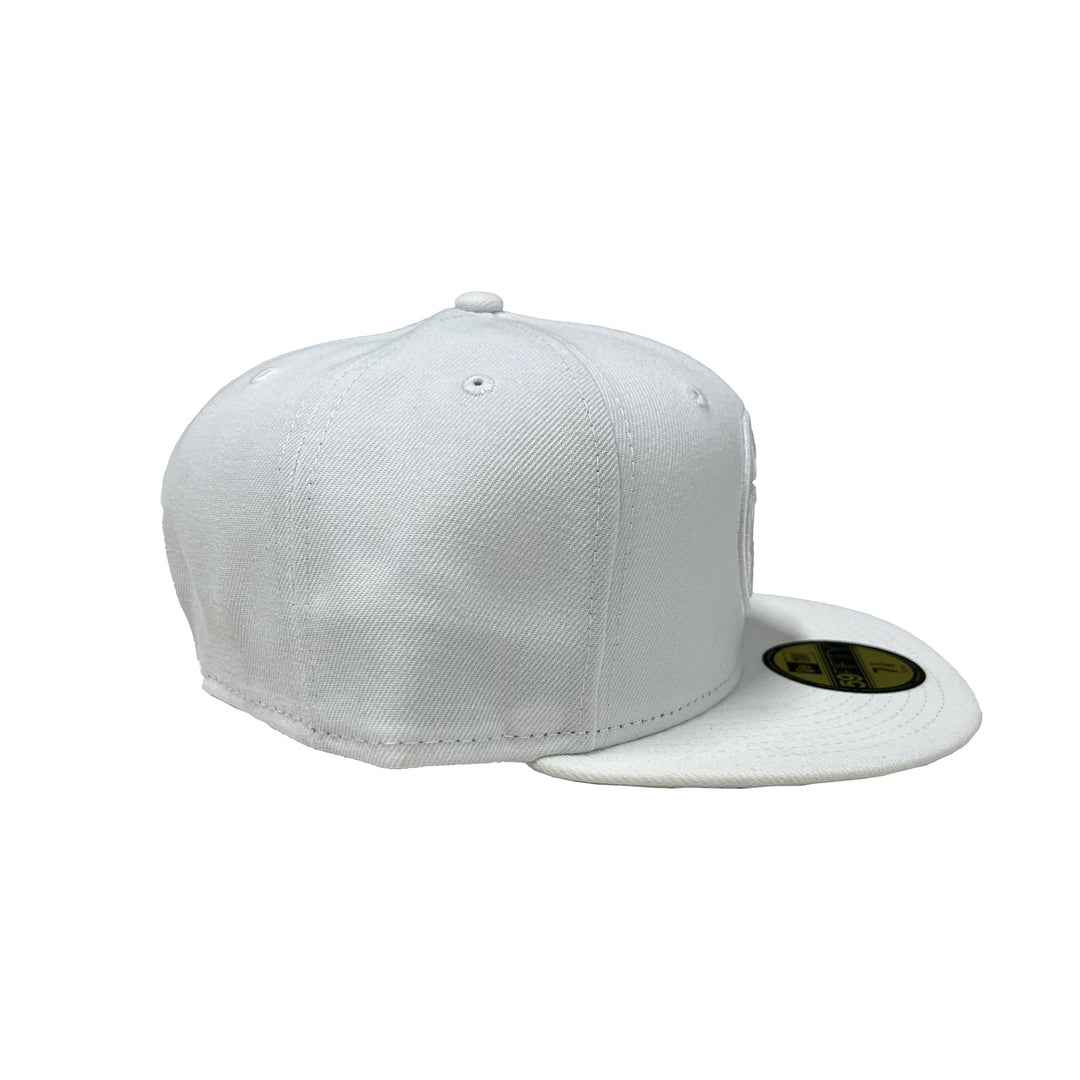 New Era 59FIFTY-BLANK Solid White Fitted Hat