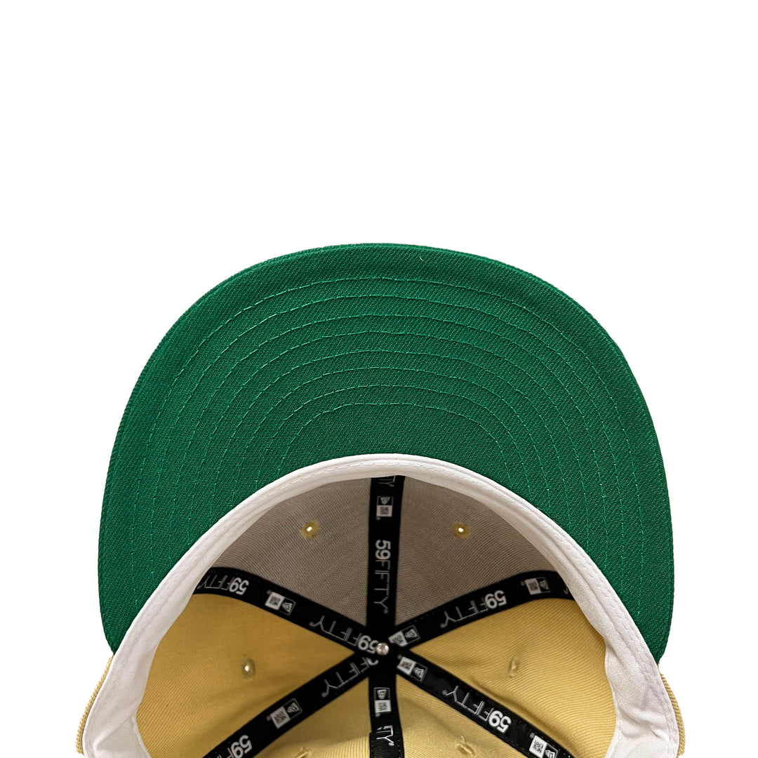 Edmonton Oilers New Era Gold & Green "Irish Lager" 59FIFTY Fitted Hat