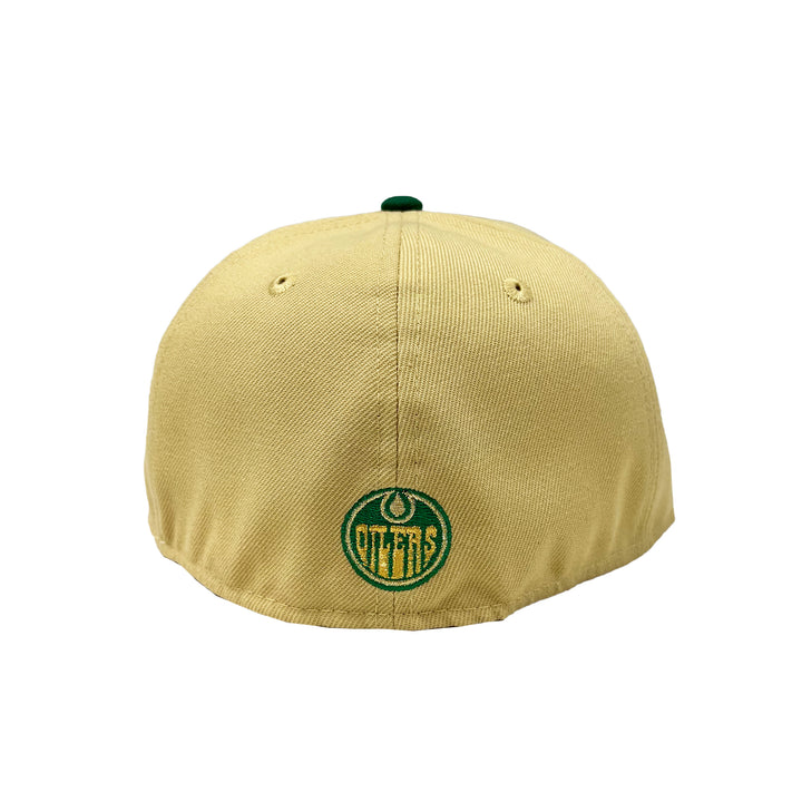 Edmonton Oilers New Era Gold & Green "Irish Lager" 59FIFTY Fitted Hat