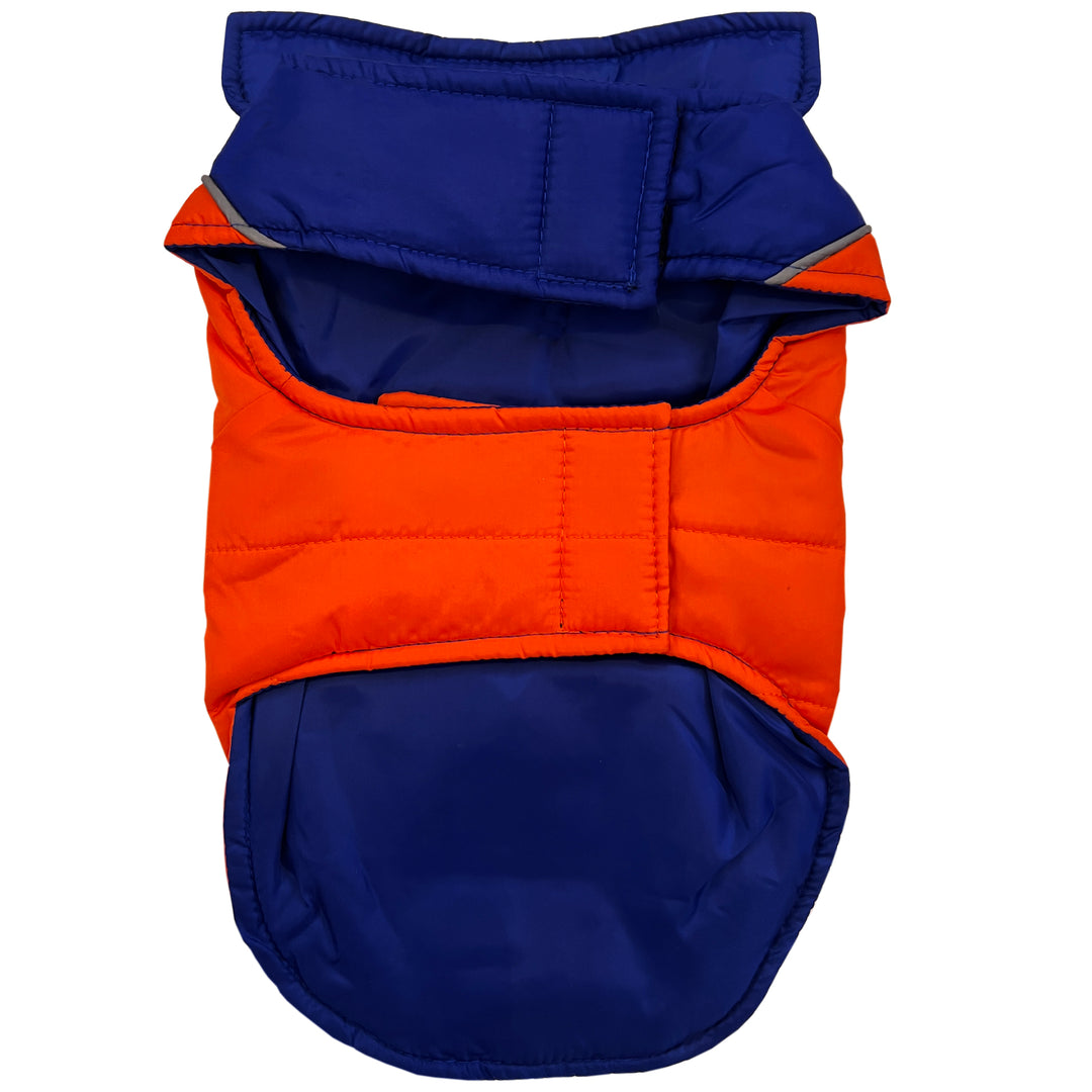 Edmonton Oilers Pets First Blue and Orange Puffer Vest