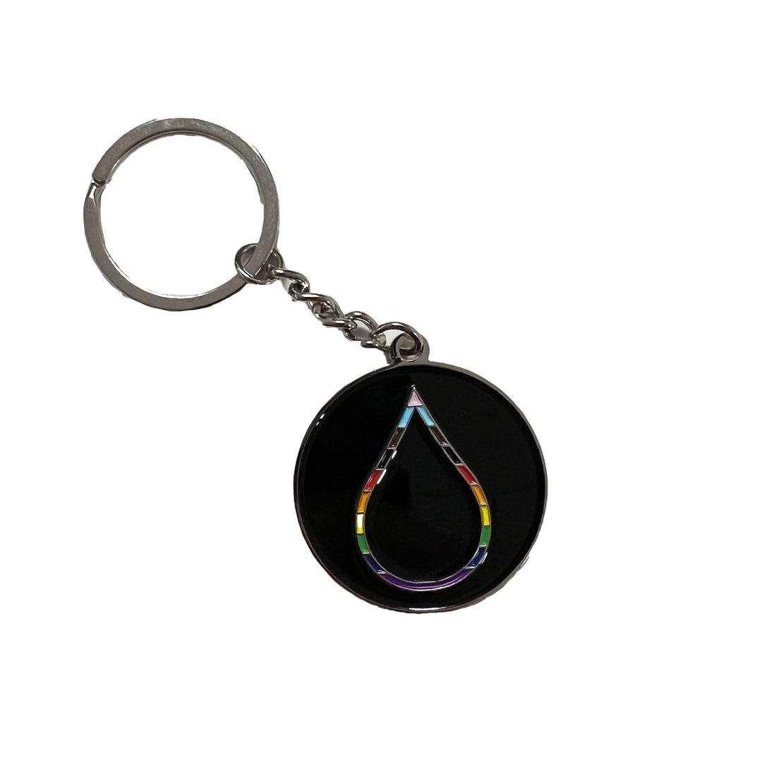 Edmonton Oilers 2-sided Pride Logo Keychain