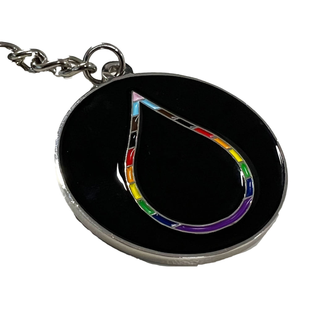 Edmonton Oilers 2-sided Pride Logo Keychain