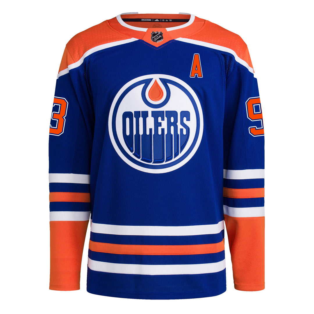 Ryan Nugent-Hopkins Edmonton Oilers adidas Primegreen Authentic Royal Blue Home Jersey
