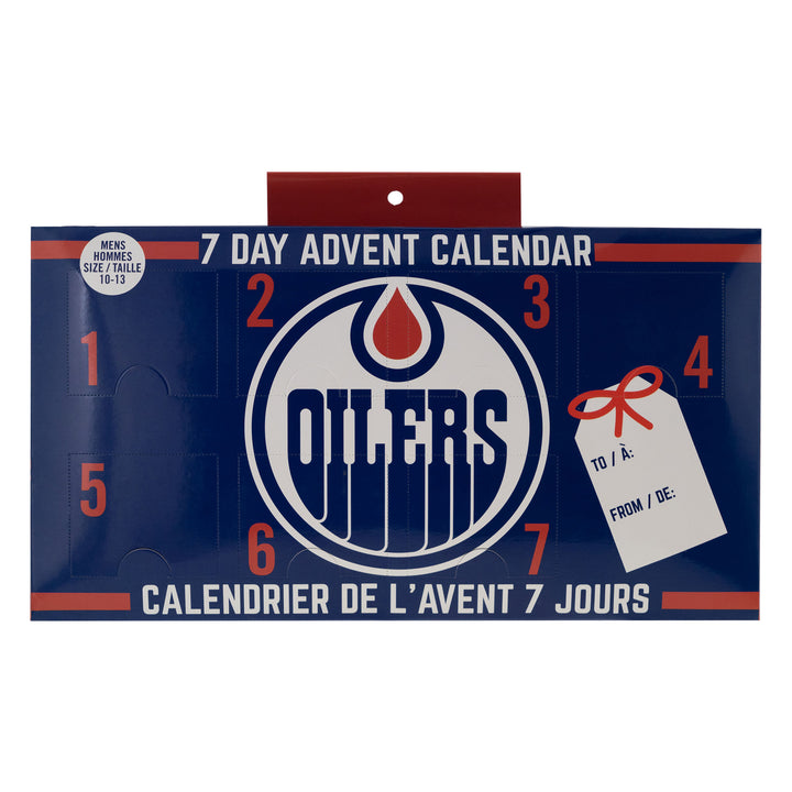 Edmonton Oilers 7-Pack Dress Socks Advent Calendar