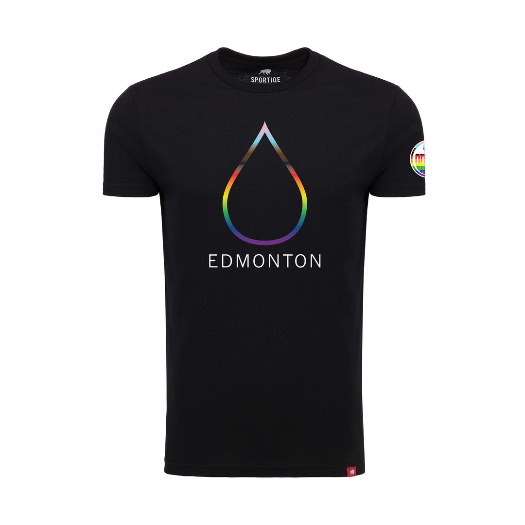 Edmonton Oilers Sportiqe Comfy Pride T-Shirt