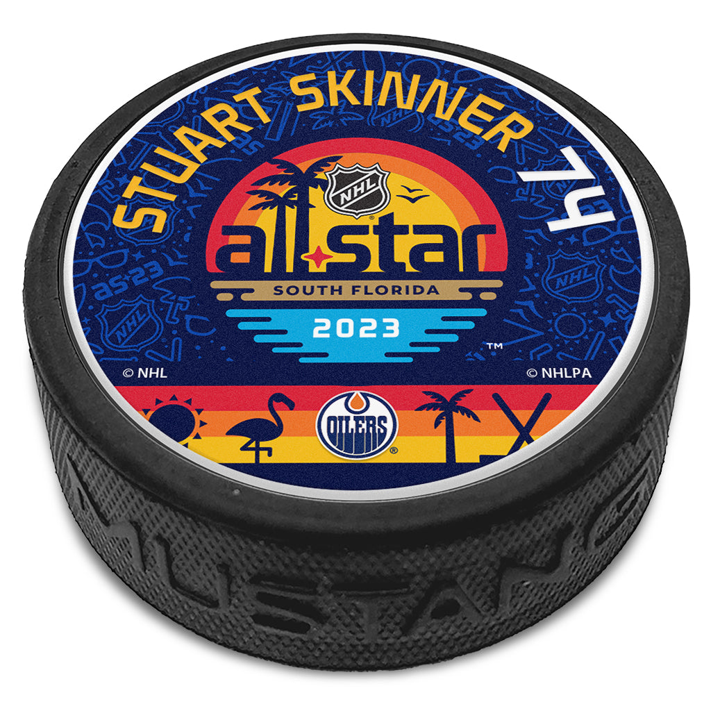 Stuart Skinner Edmonton Oilers 2023 All Star Game Textured Collector's Puck