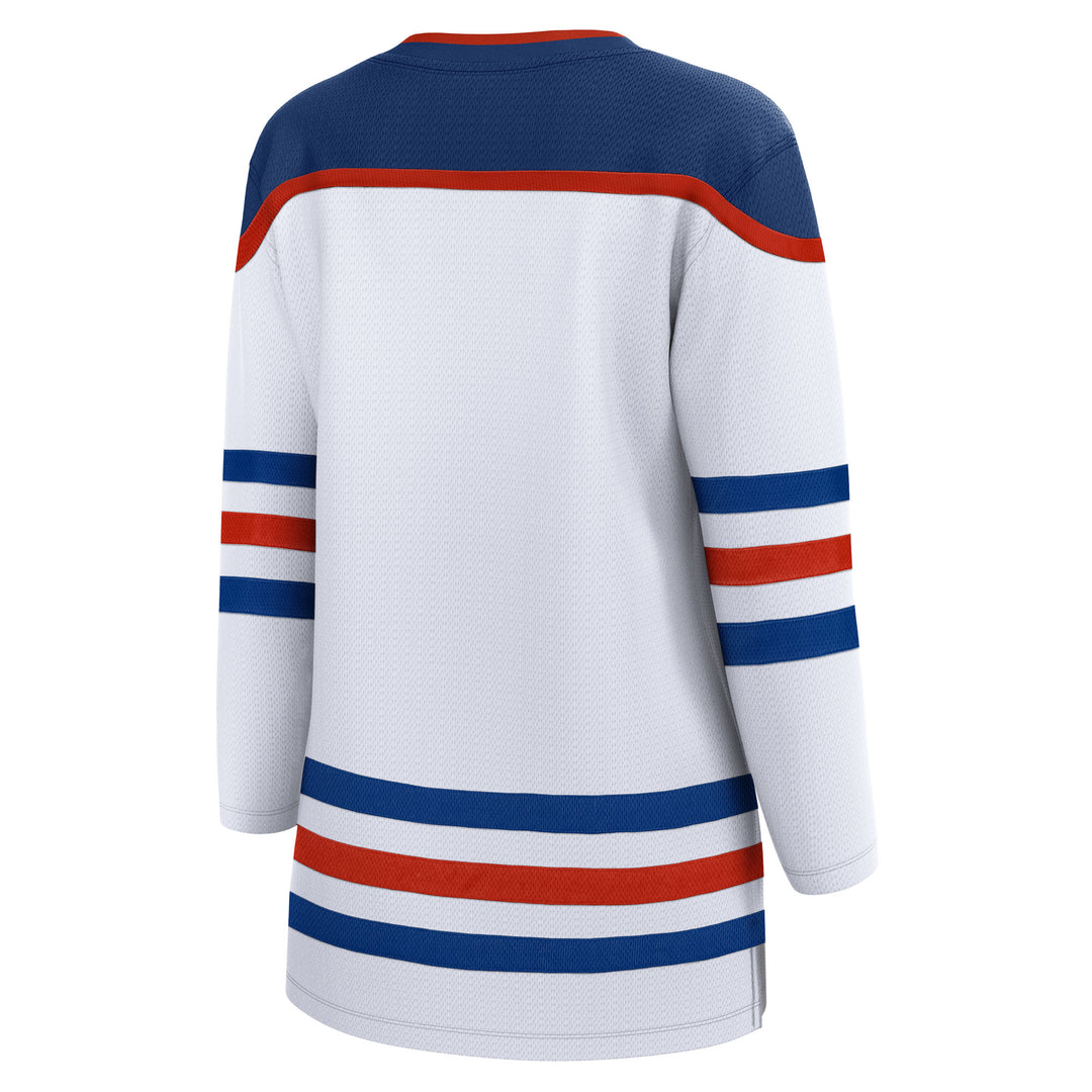 Edmonton Oilers Women's Fanatics Breakaway White Away Jersey