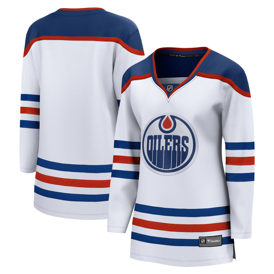 Edmonton Oilers Women's Fanatics Breakaway White Away Jersey