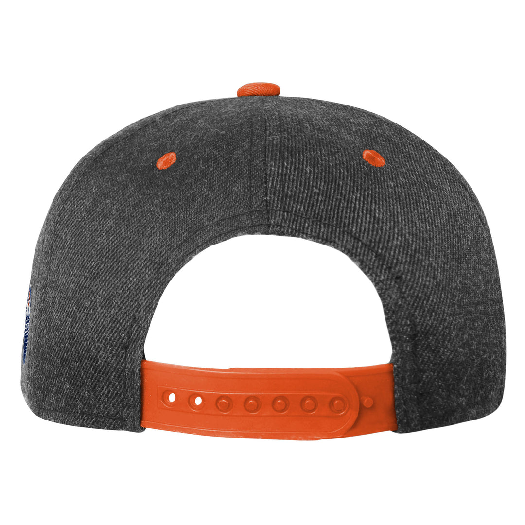 Edmonton Oilers Youth Outerstuff Grey & Orange Retro Vibe Snapback Hat