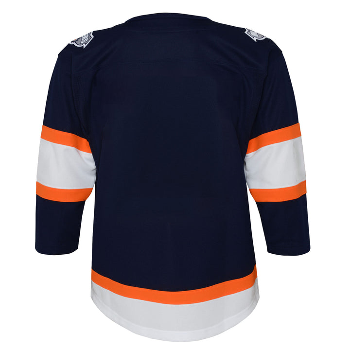 Edmonton Oilers Kids Navy Reverse Retro Blank Jersey