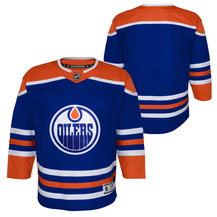 Edmonton Oilers Kids Royal Blue Home Blank Jersey