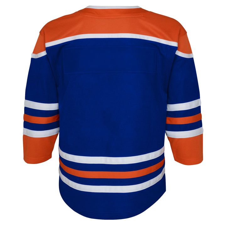 Edmonton Oilers Youth Royal Blue Home Blank Jersey