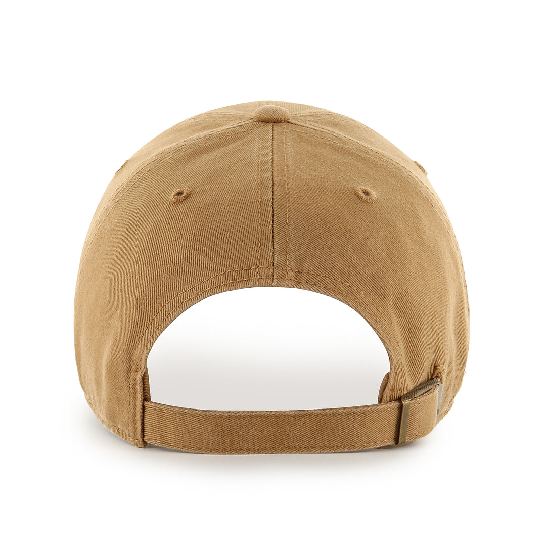Edmonton Oilers '47 Khaki & White Clean Up Adjustable Hat