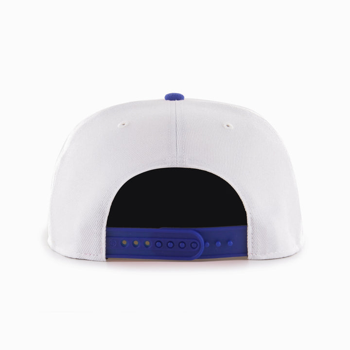 Edmonton Oilers '47 White & Blue Corkscrew Snapback Hat