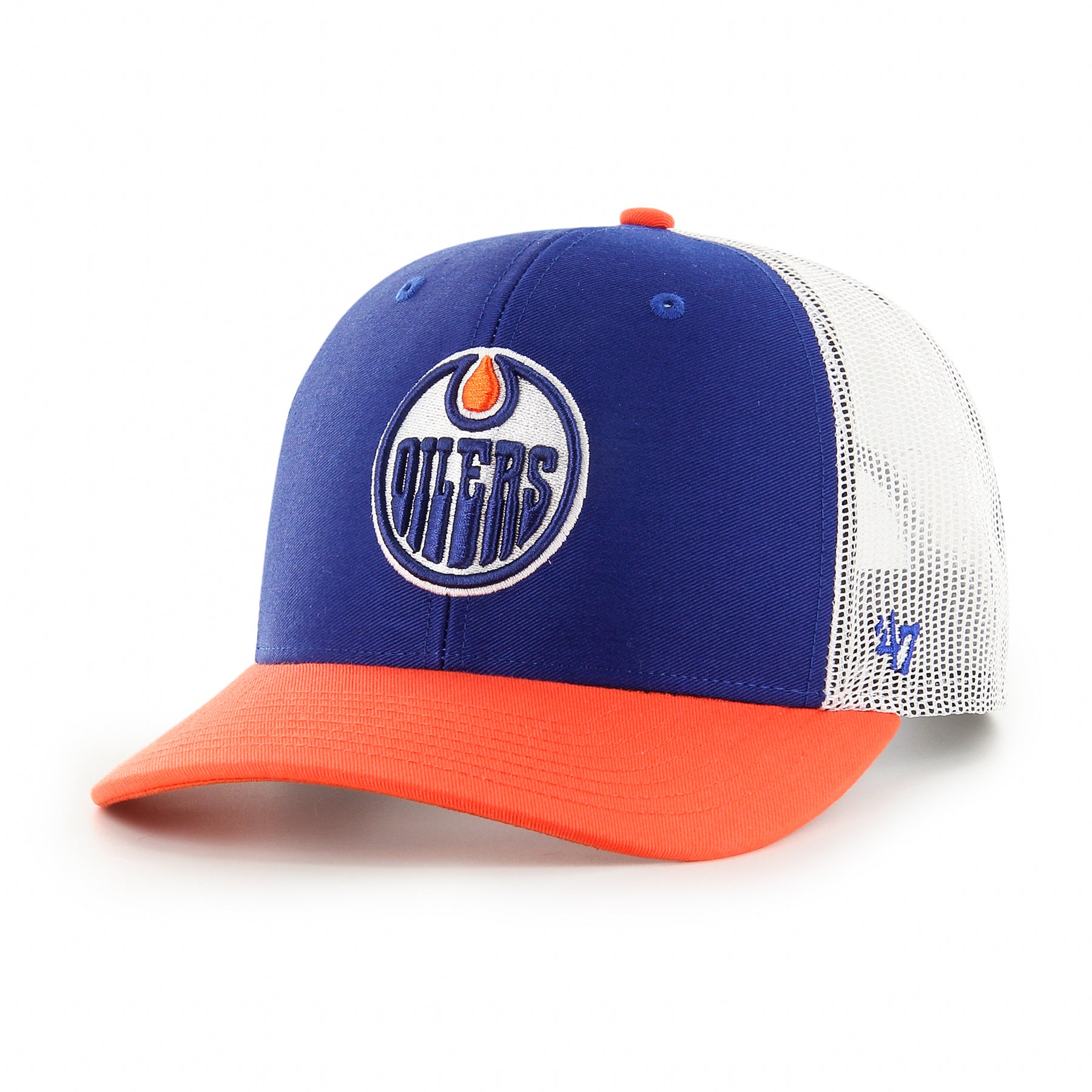 Edmonton Oilers PAINTBRUSH SNAPBACK Orange-White-Navy Hat