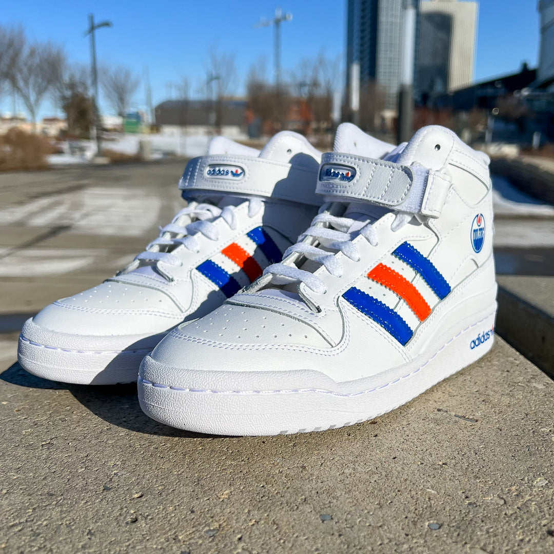 Edmonton Oilers adidas Forum Mid Shoe - Limited Edition