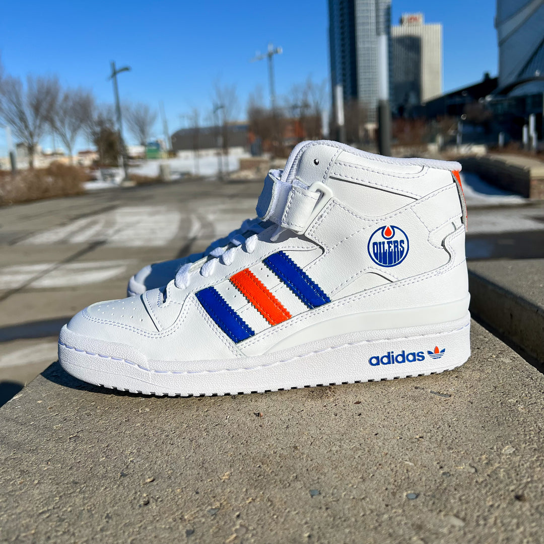 Edmonton Oilers adidas Forum Mid Shoe - Limited Edition