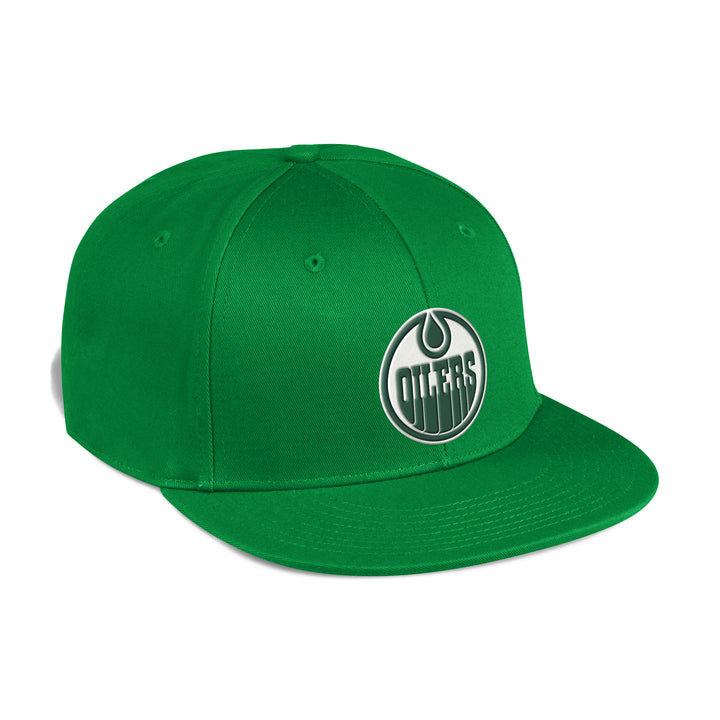 Edmonton Oilers adidas Green St. Patrick's Snapback Hat