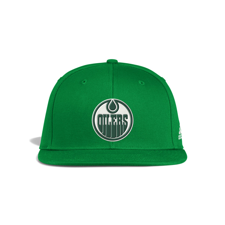 Edmonton Oilers adidas Green St. Patrick's Snapback Hat