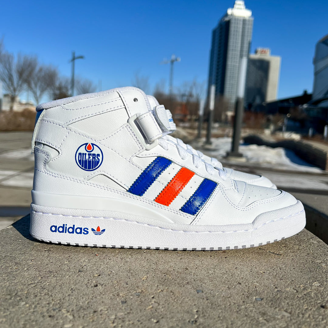 Edmonton Oilers adidas Forum Mid Shoe - Limited Edition