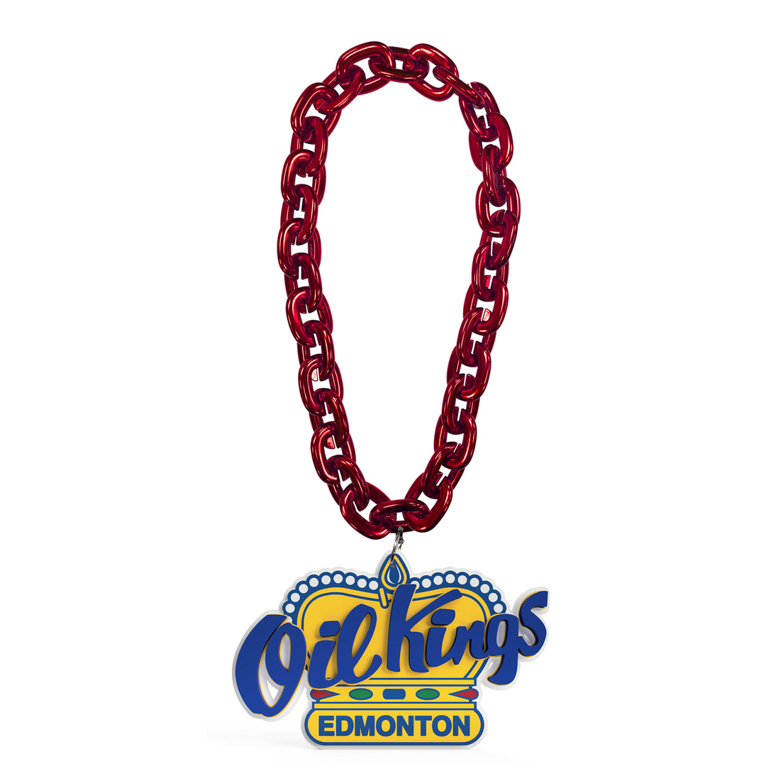 Edmonton Oil Kings Fan Chain Necklace - Red