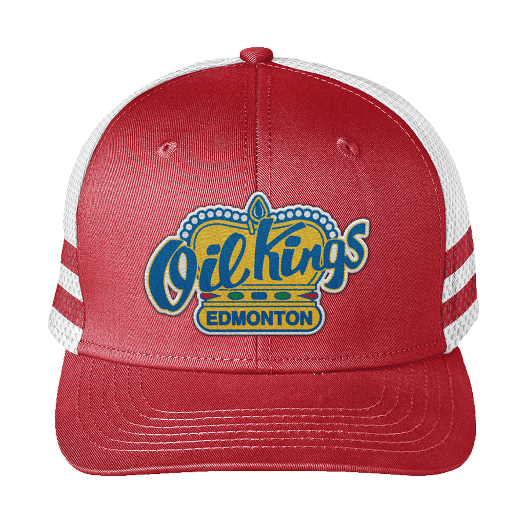 Edmonton Oil Kings Bardown Sports Red Wrap Around Adjustable Hat