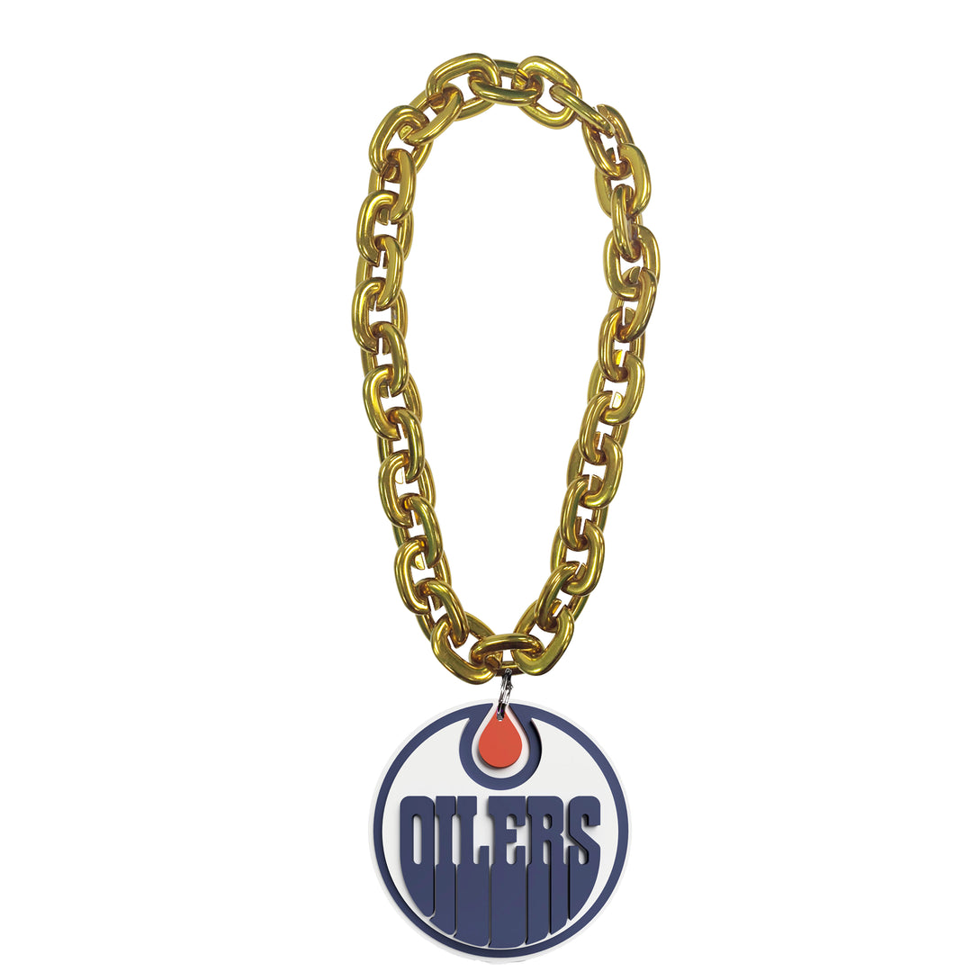 Edmonton Oilers Fan Chain Necklace - Gold