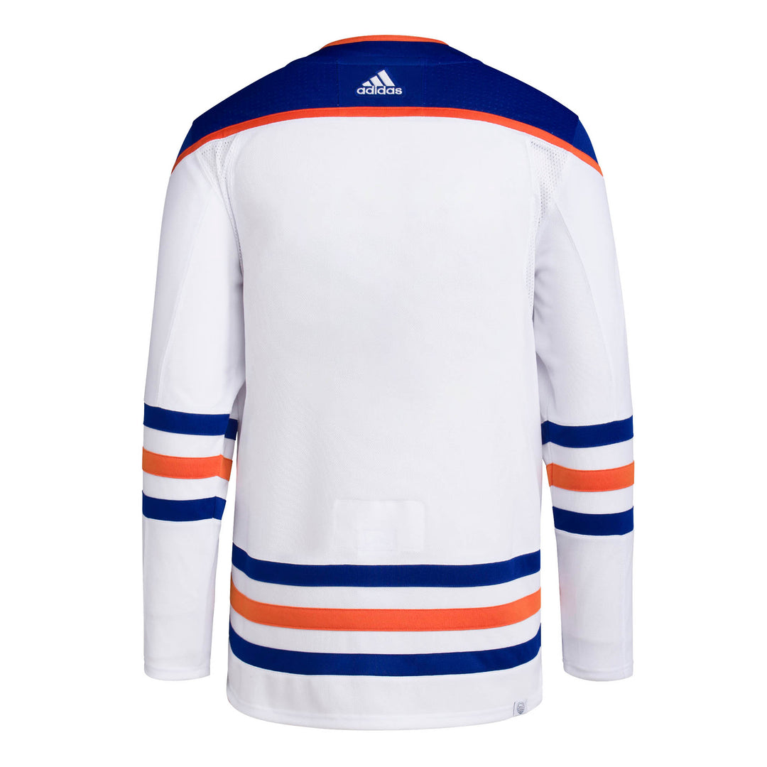 Edmonton Oilers adidas Primegreen Authentic White Away Jersey