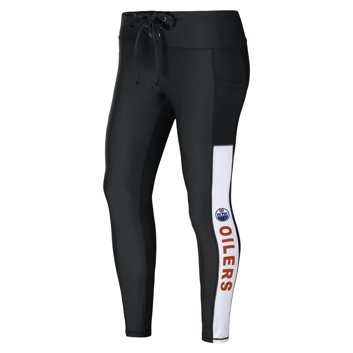 Edmonton Oilers Women's WEAR by Erin Andrews Navy Full-Length Leggings
