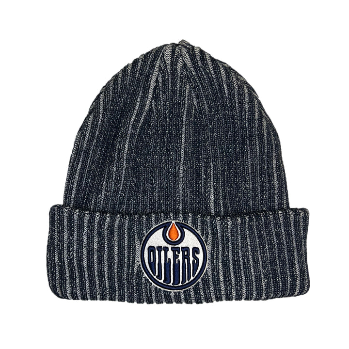 Edmonton Oilers Navy Athletic Cuffed Beanie