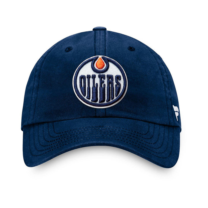 Edmonton Oilers Fanatics Navy Adjustable Hat