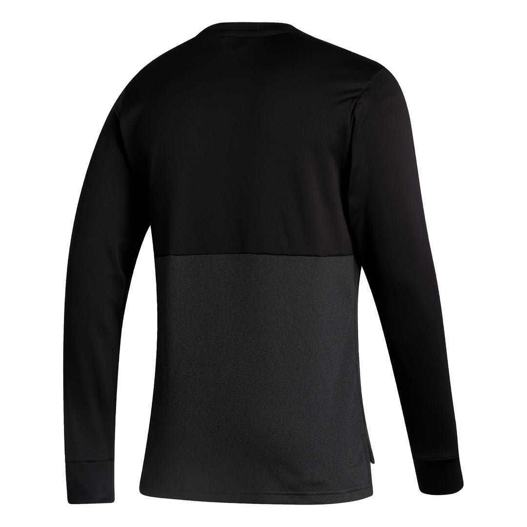 Edmonton Oilers Black & Grey Reflective Line Crewneck Sweatshirt