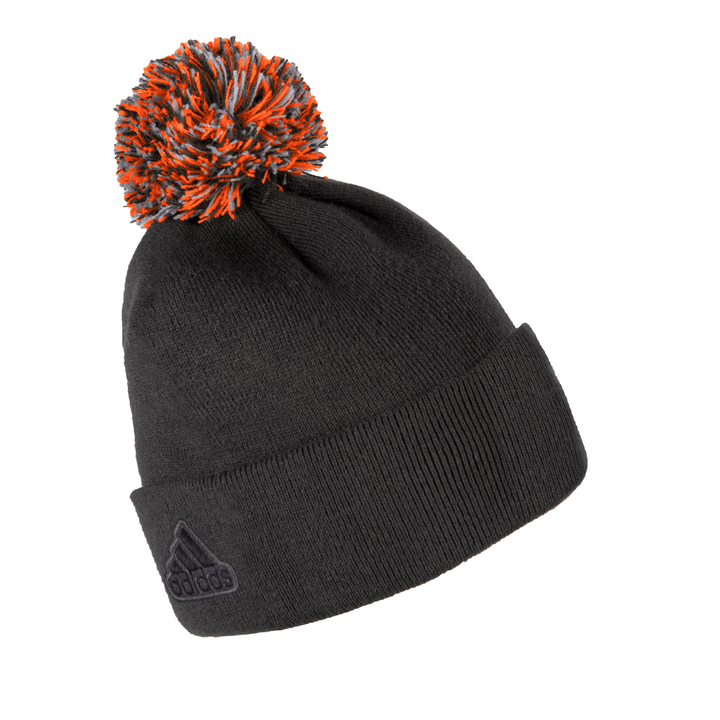 Edmonton Oilers adidas Grey Lined Cuffed Toque w/Pom