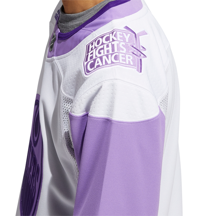 Edmonton Oilers Primegreen Authentic Hockey Fights Cancer Jersey