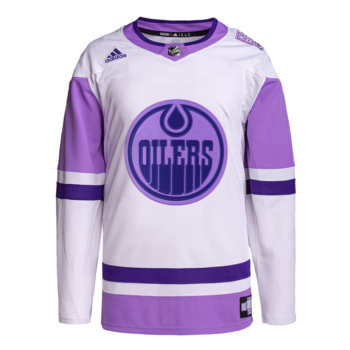 Edmonton Oilers Primegreen Authentic Hockey Fights Cancer Jersey