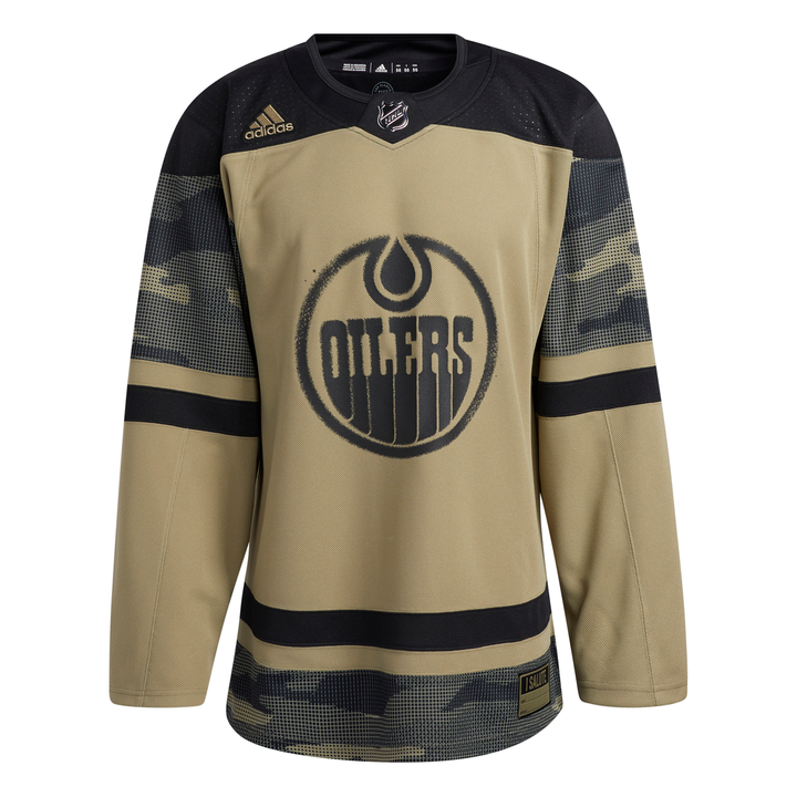 Edmonton Oilers Primegreen Authentic Camo/Military Appreciation Jersey