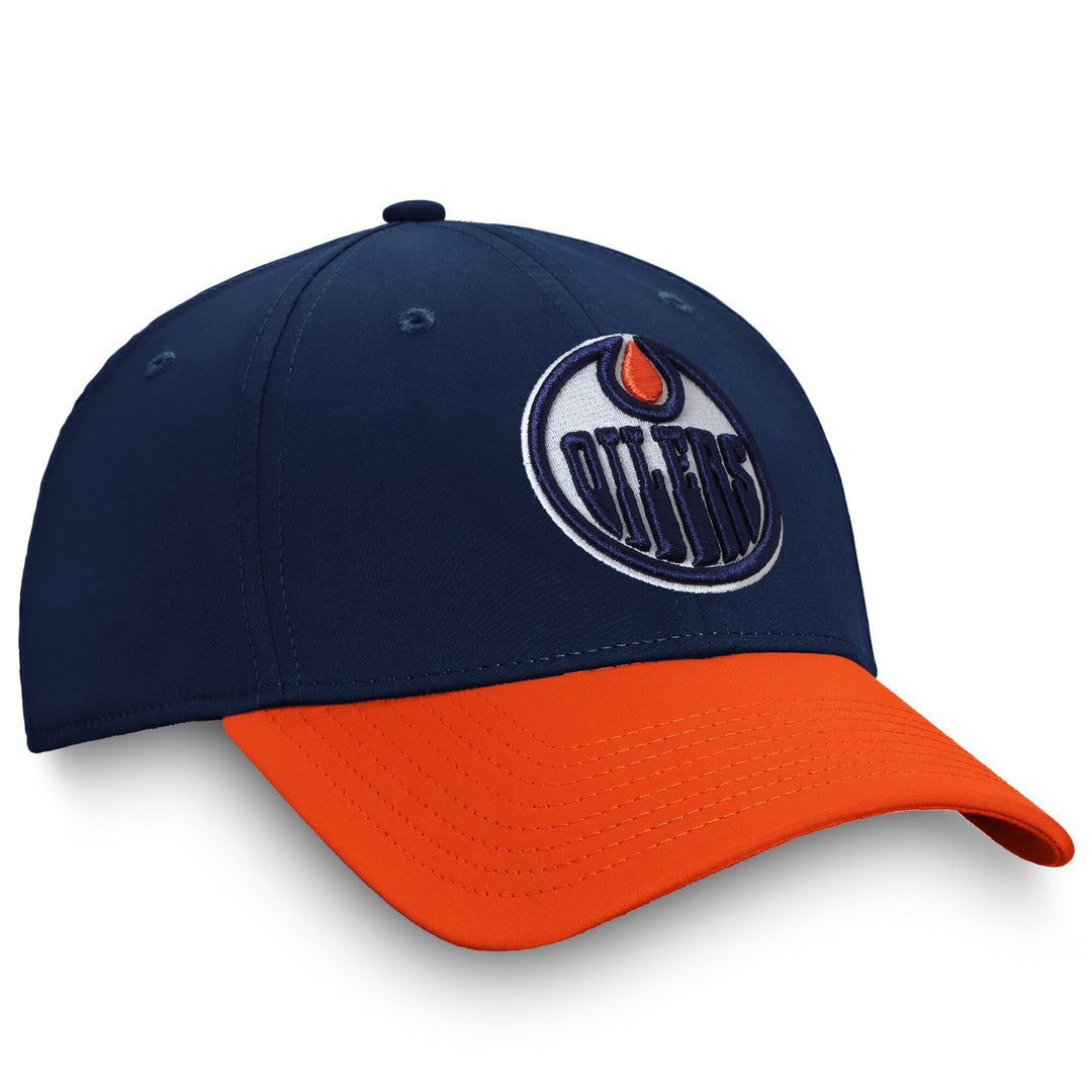 Edmonton Oilers Navy/Orange Stretch Fit "This Is Oil Country" Hometown Flex Hat