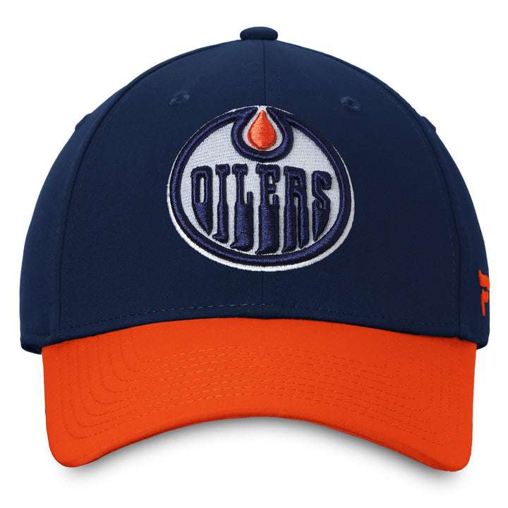 Edmonton Oilers Navy/Orange Stretch Fit "This Is Oil Country" Hometown Flex Hat