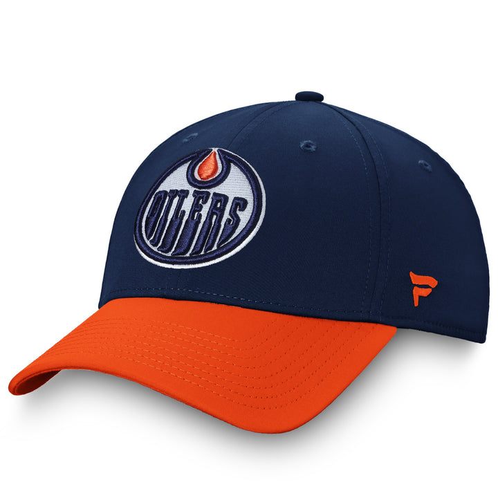 Edmonton Oilers Navy/Orange Stretch Fit "This Is Oil Country" Hometown Flex Hat