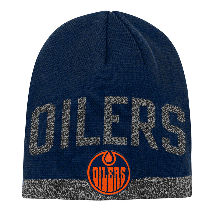 Edmonton Oilers Youth Jacquard Beanie Knit