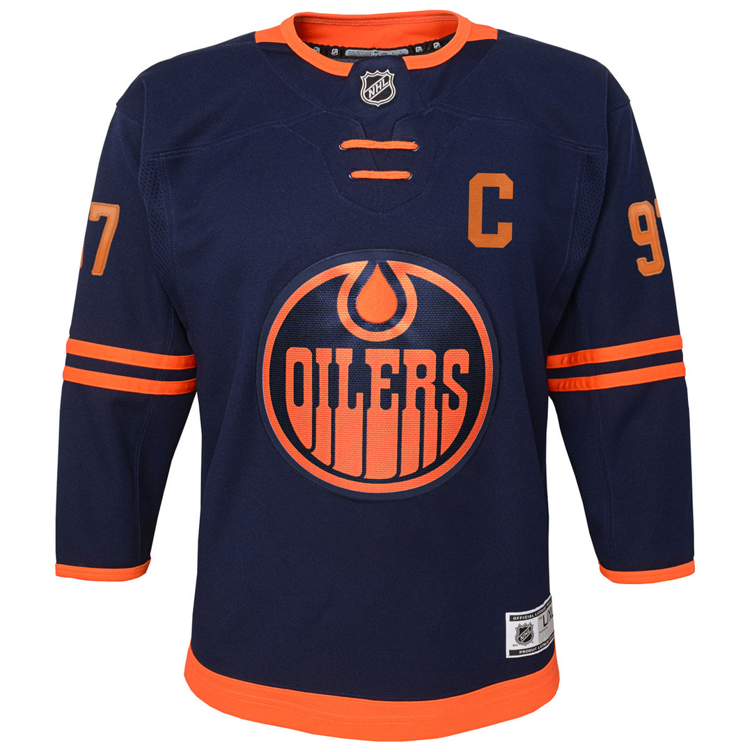 Connor McDavid Edmonton Oilers Youth Navy/Alternate Jersey