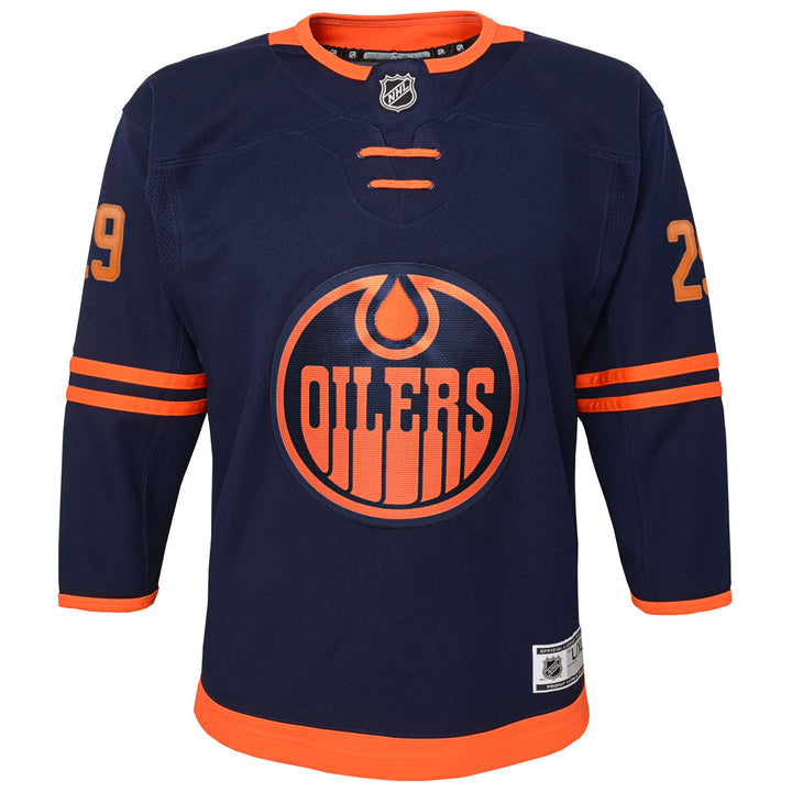 Leon Draisaitl Edmonton Oilers Kids Navy/Alternate Jersey