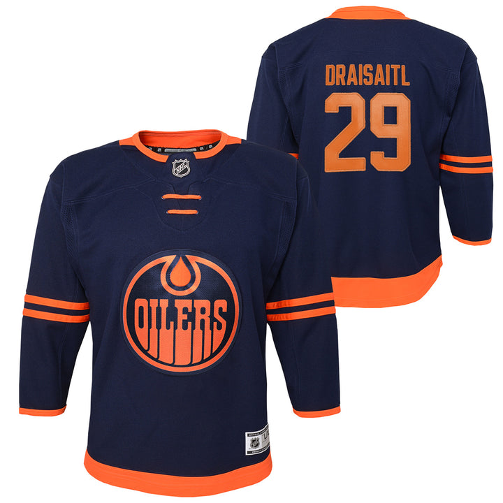 Leon Draisaitl Edmonton Oilers Youth Navy/Alternate Jersey