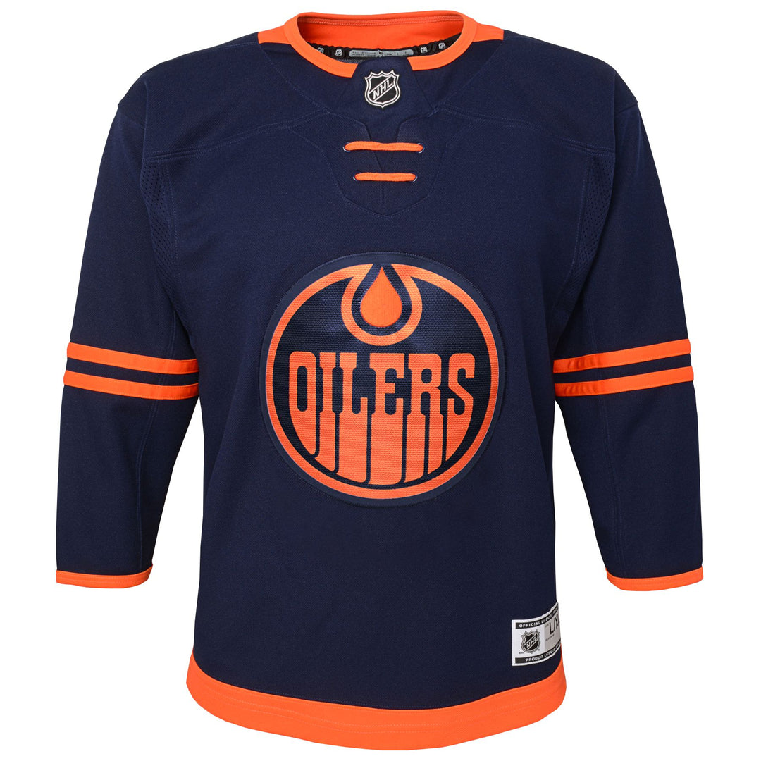 Edmonton Oilers Infant Navy/Alternate Blank Jersey