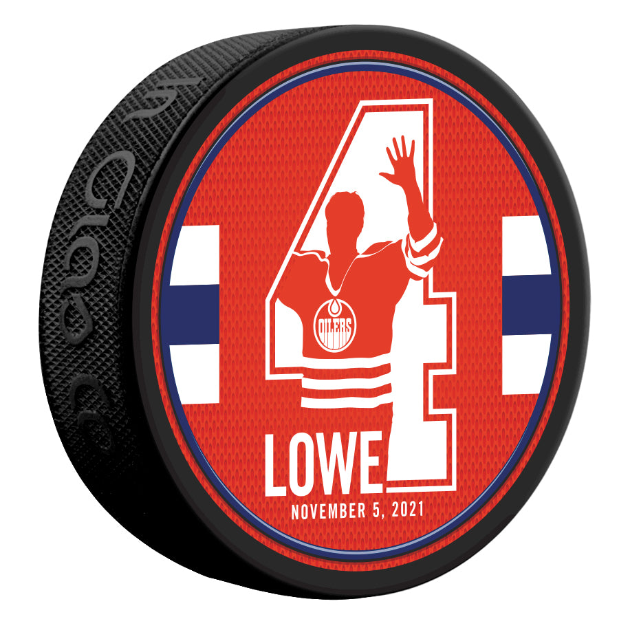 Edmonton Oilers Kevin Lowe Retirement Night Collectors Puck