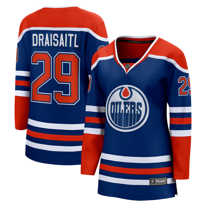 Leon Draisaitl Edmonton Oilers Women's Fanatics Breakaway Royal Blue Home Jersey